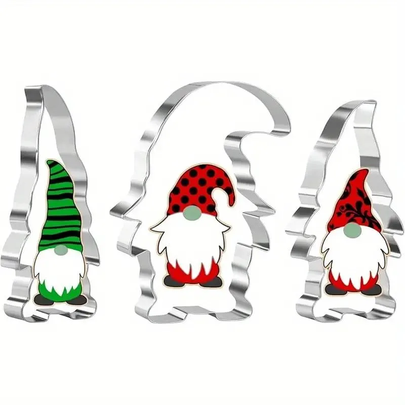 3-Piece Cookie Cutter Set - Christmas Gnome