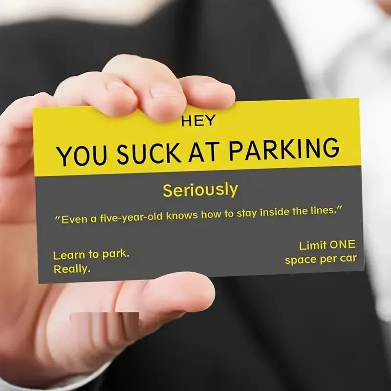 30pcs Funny Parking Cards