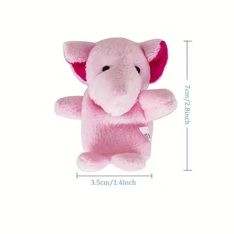 10 Mini Animal Finger Puppets Set