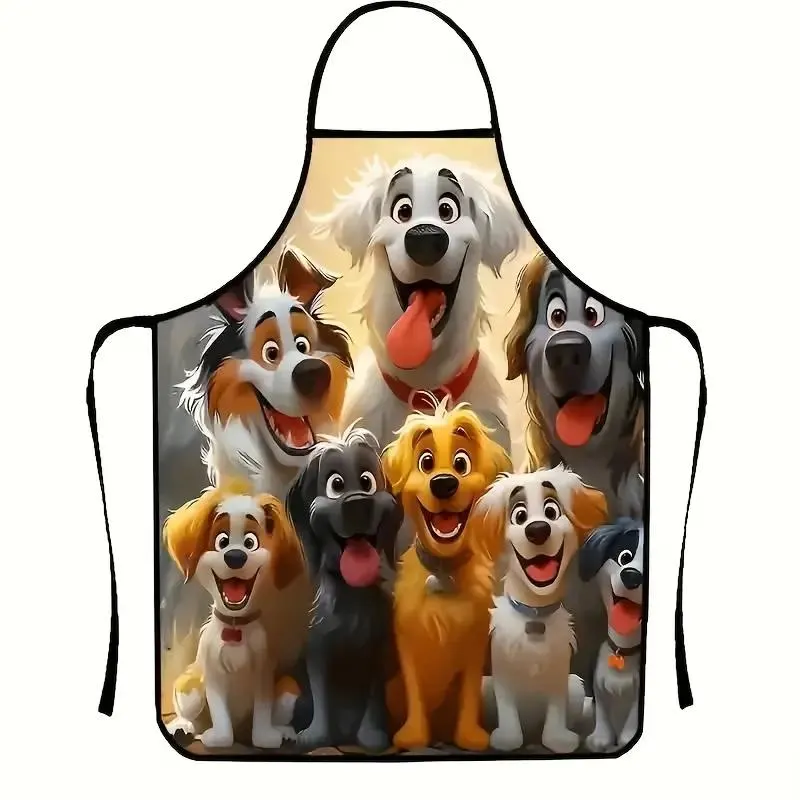 Cartoon Puppy Design Dog Lovers Apron