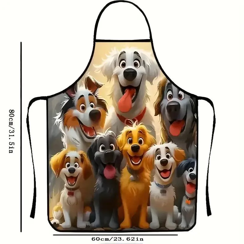 Cartoon Puppy Design Dog Lovers Apron