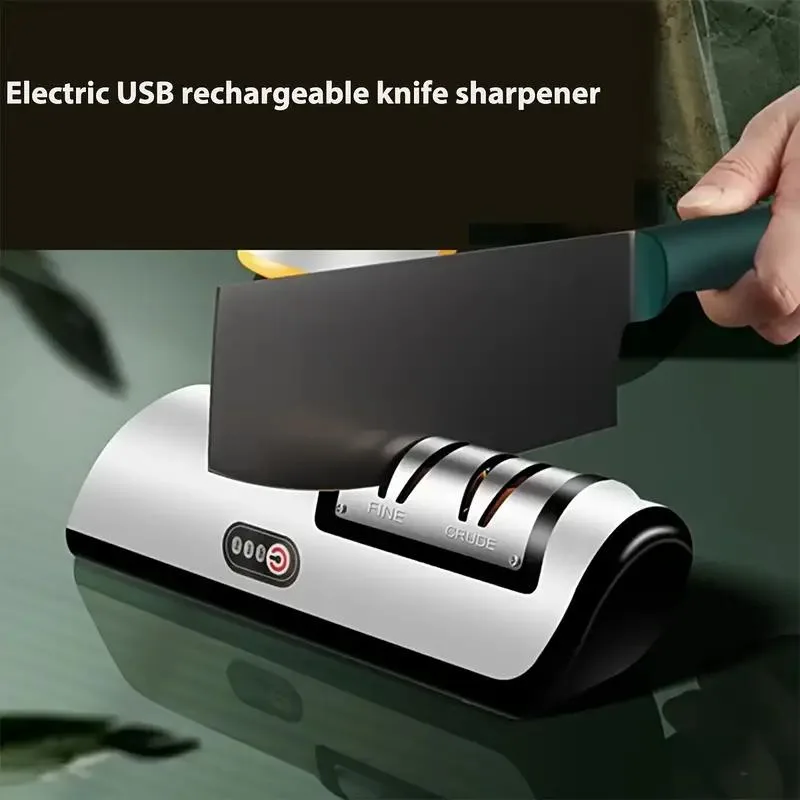 Automatic Electric Knife Sharpener - 2-Speed