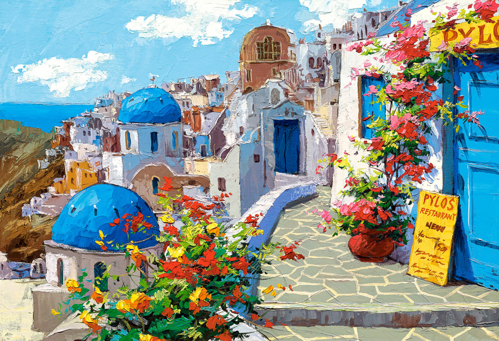 Spring in Santorini Fine Art
