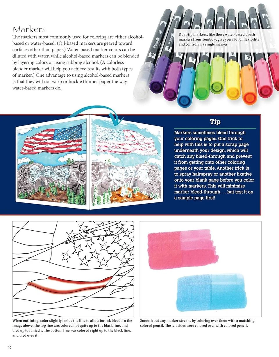America the Beautiful Coloring Book