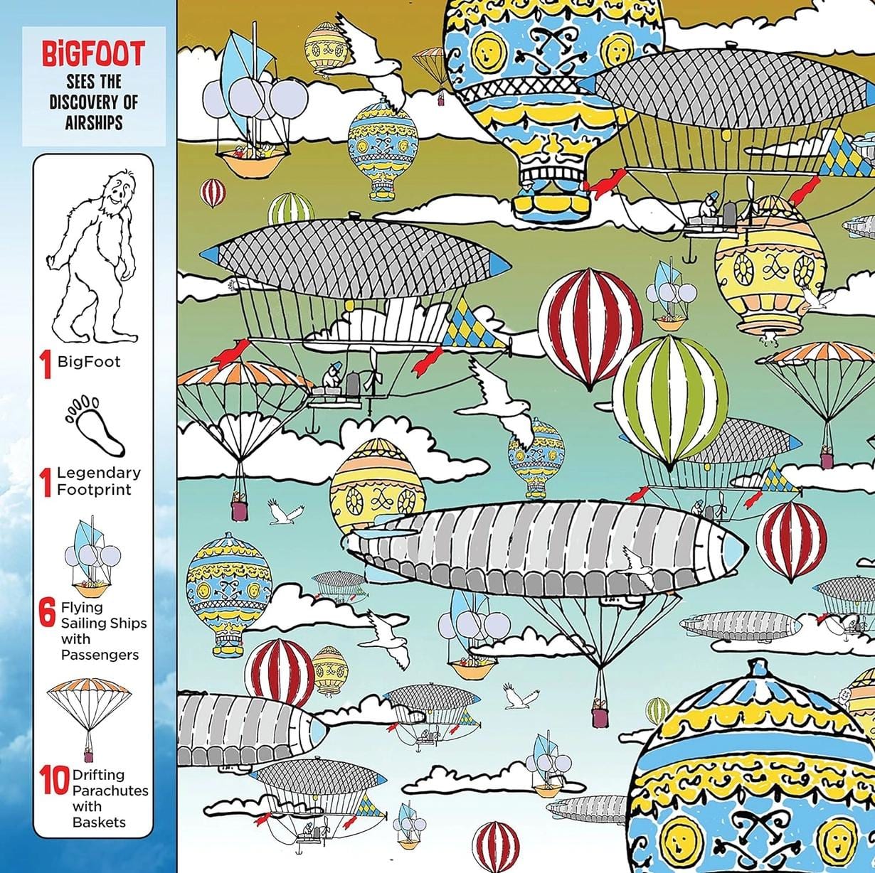 Bigfoot Goes Back in Time - Kid's Puzzle Adventure Book