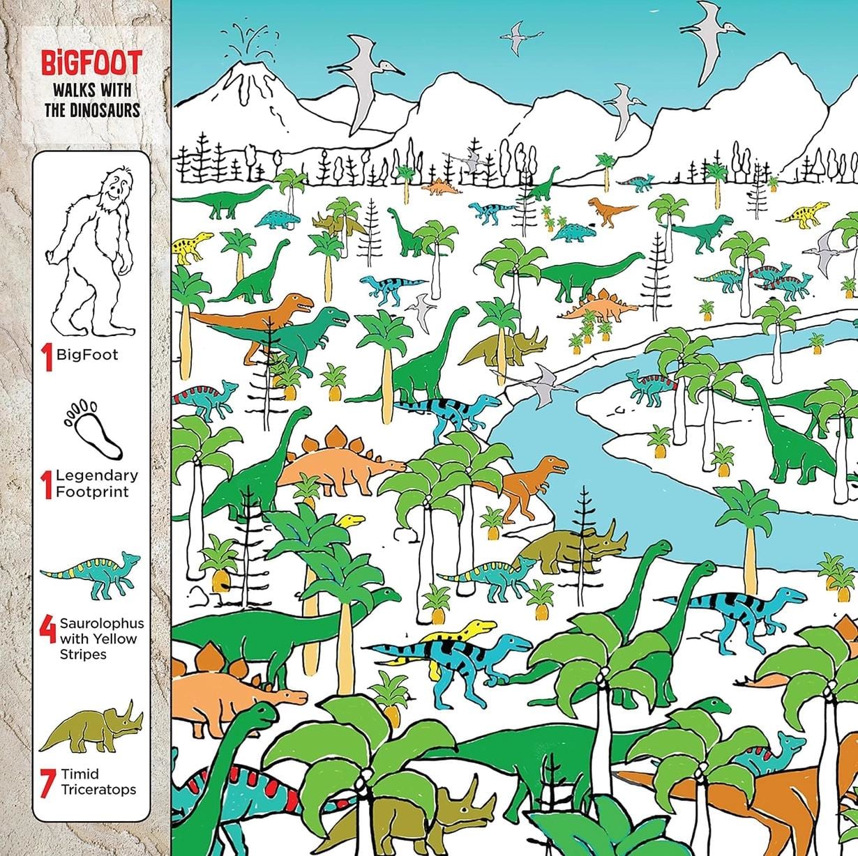 Bigfoot Goes Back in Time - Kid's Puzzle Adventure Book