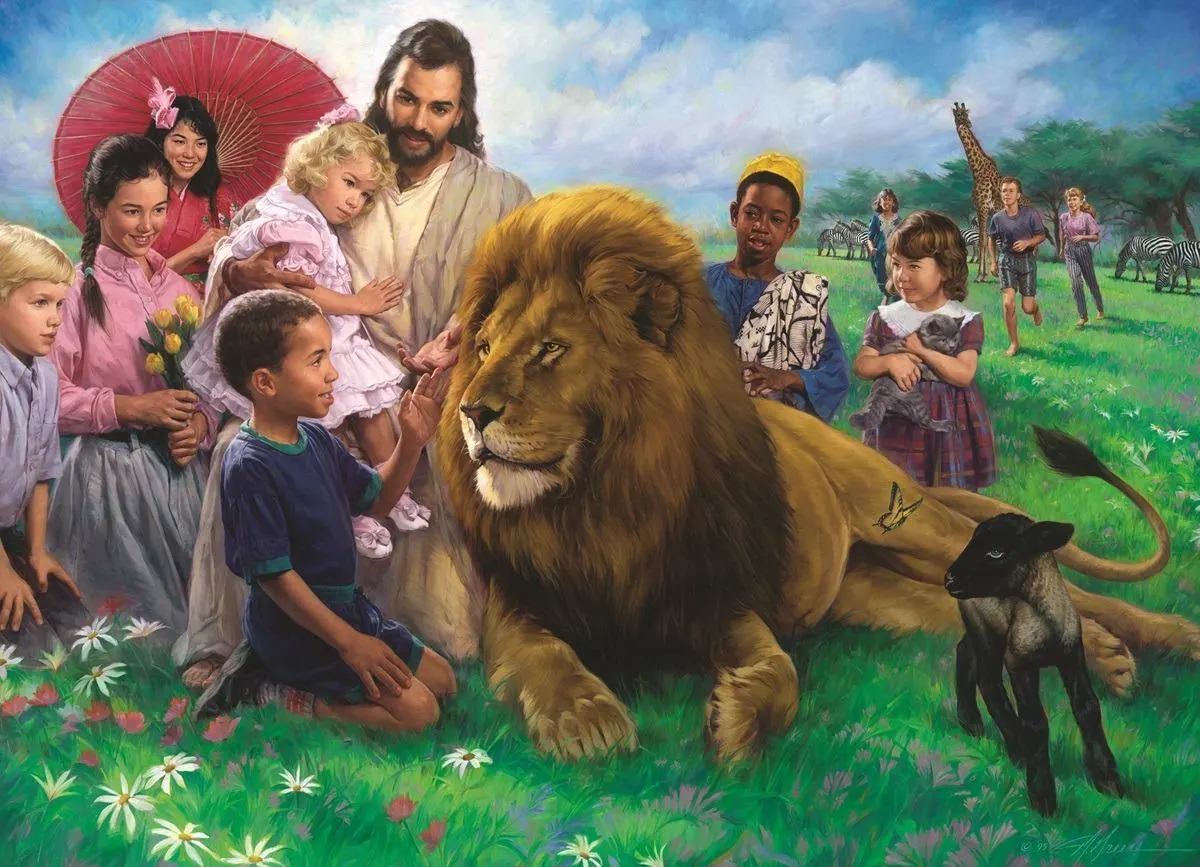 The Lion and the Lamb (Small Box) Animals