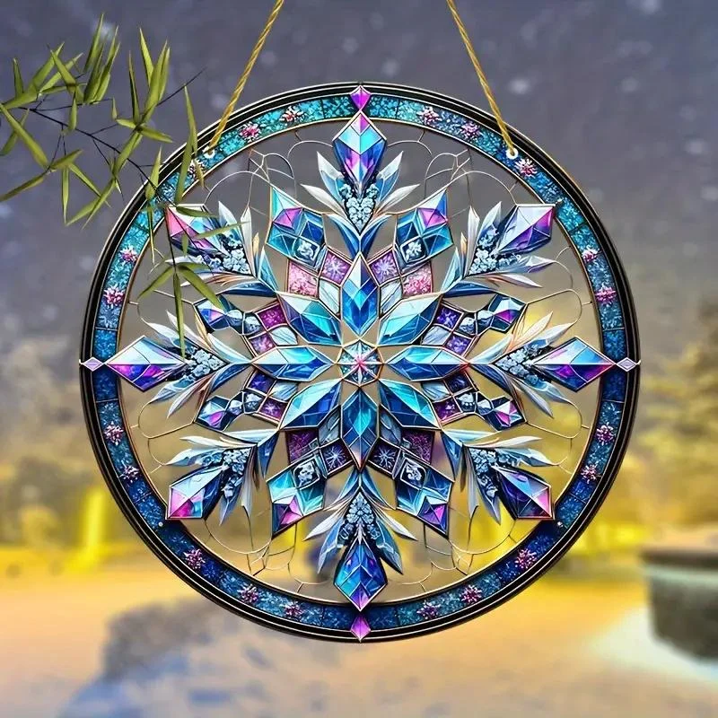 Snowflake Suncatcher (9''x9'')