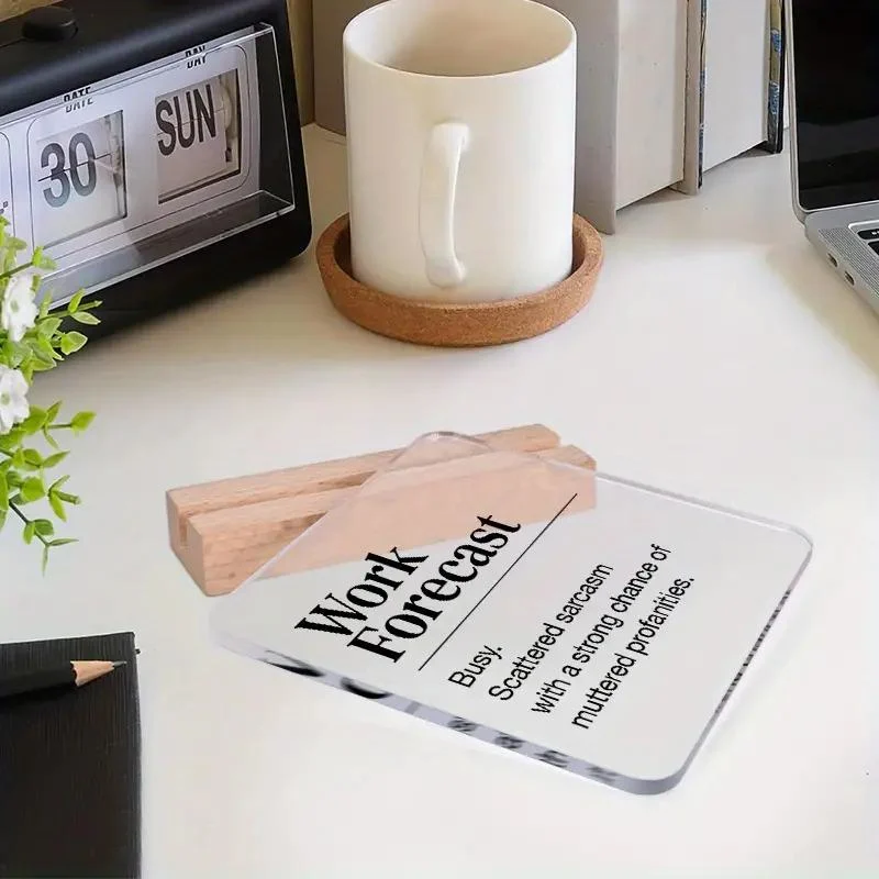 Funny Desk Plaque - Sarcasm