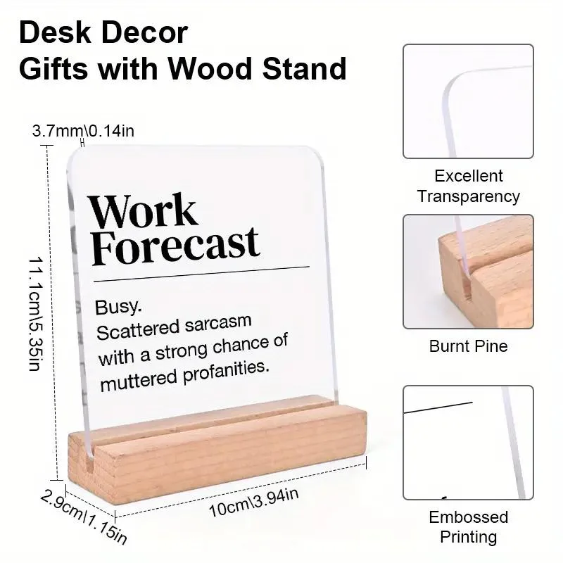 Funny Desk Plaque - Sarcasm
