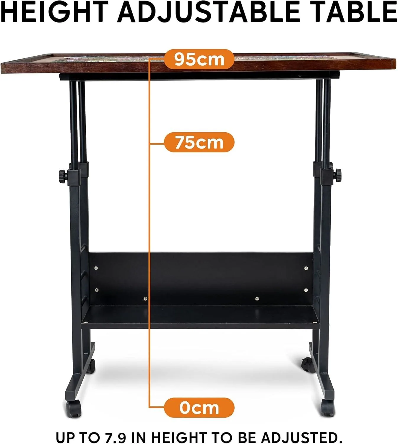 1500 Piece Tilting Puzzle Table with Cover Mat, Puzzle Board with 5 Tilt Angle & Height Adjustment