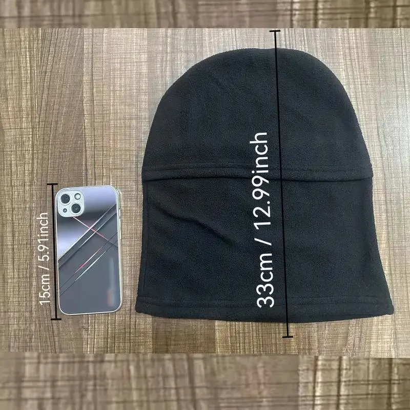 3pcs Winter Essentials Set: Touchscreen-Friendly Gloves, Thick Fleece-Lined Socks & Windproof Balaclava with Ear Protection