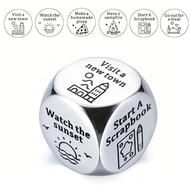 3pcs Stainless Steel Decision-Making Dice Set