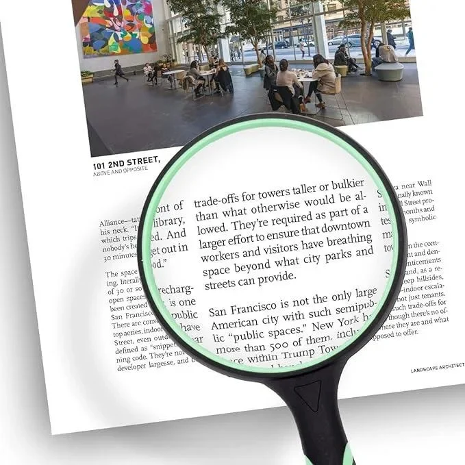 Large Magnifying Glass 10X Handheld Reading Magnifier for Seniors & Kids