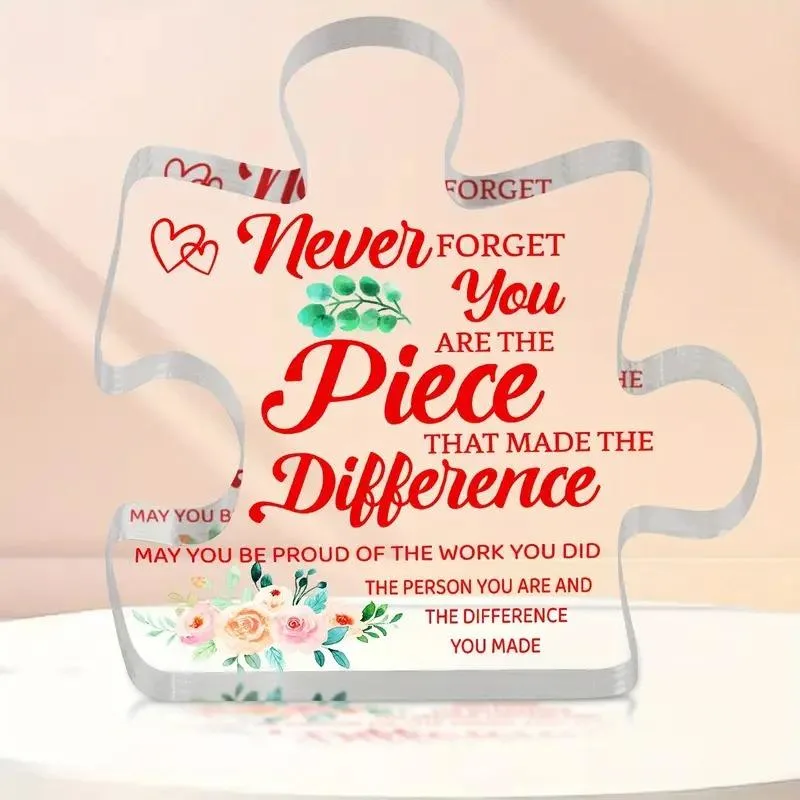 Versatile Acrylic Puzzle Plaque