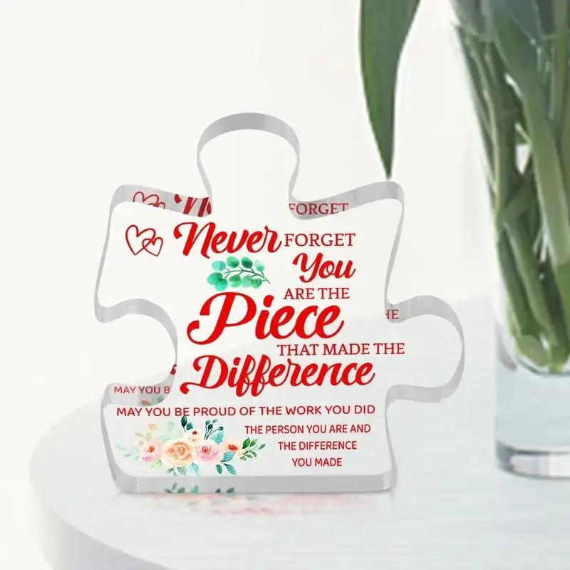 Versatile Acrylic Puzzle Plaque