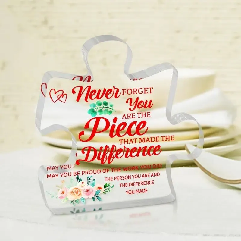 Versatile Acrylic Puzzle Plaque