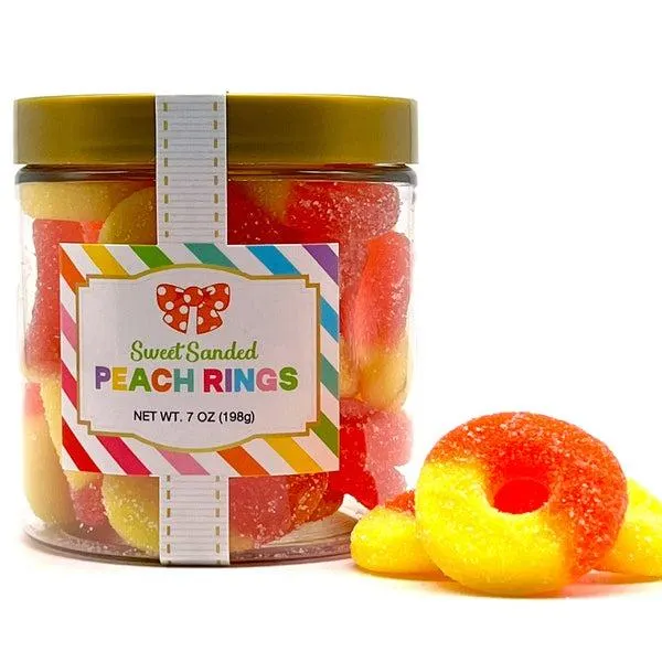 Candy Sugar Stacks - Peach Gummy Rings