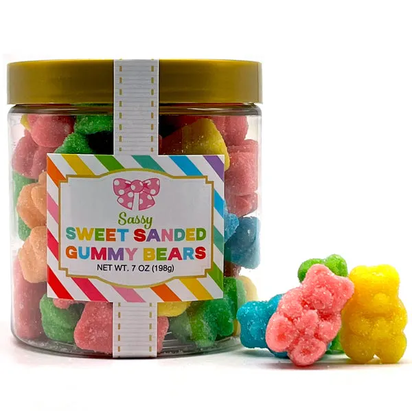 Candy Sugar Stacks - Sweet Sanded Gummy Bears