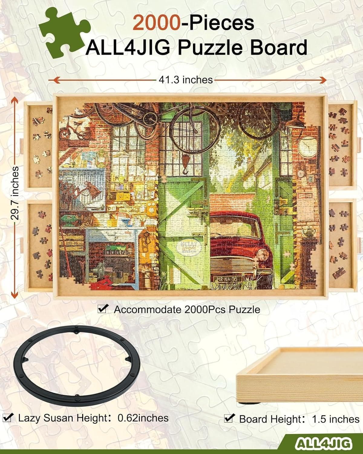 2000 Piece Rotating Puzzle Board