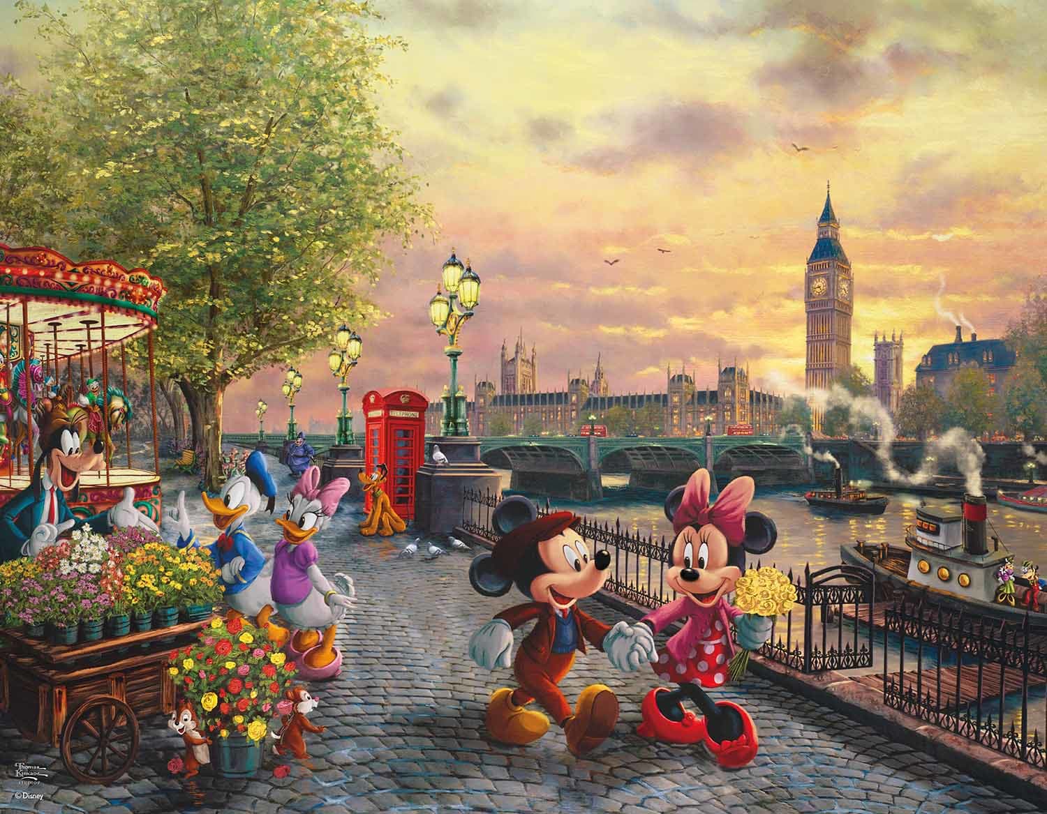 4 in 1 Thomas Kinkade Disney Travel