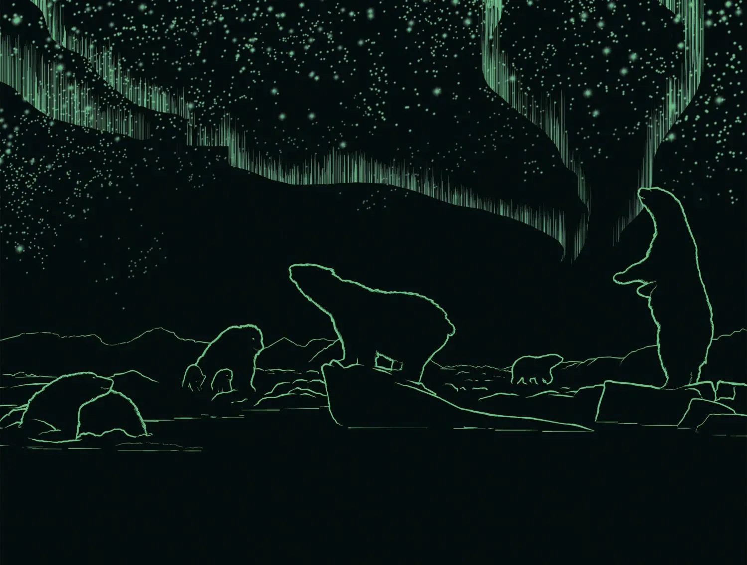 Northern Lights Gathering Glow