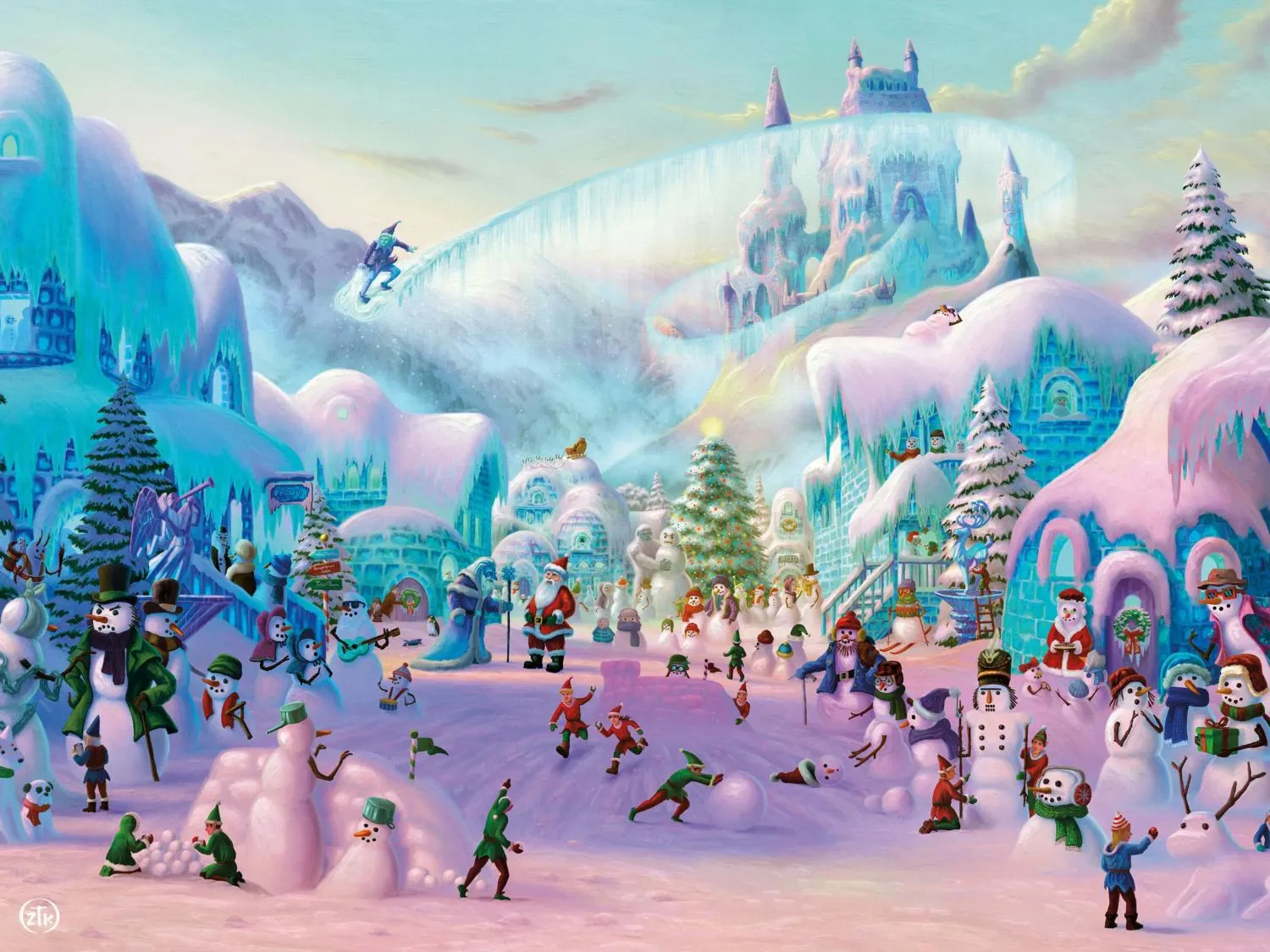 Snowman Sanctuary Glitter