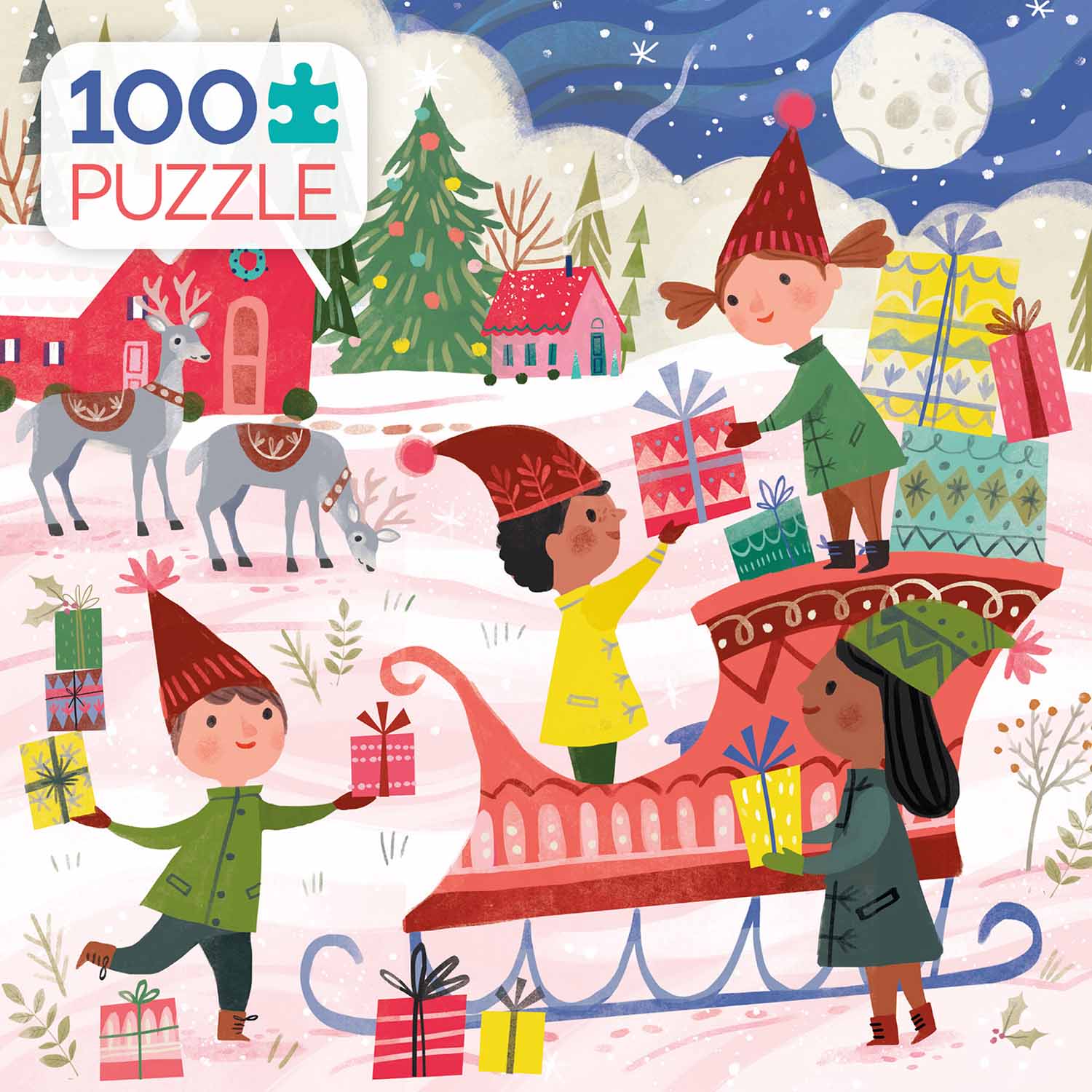 Hoiday Sleighride Christmas Jigsaw Puzzle