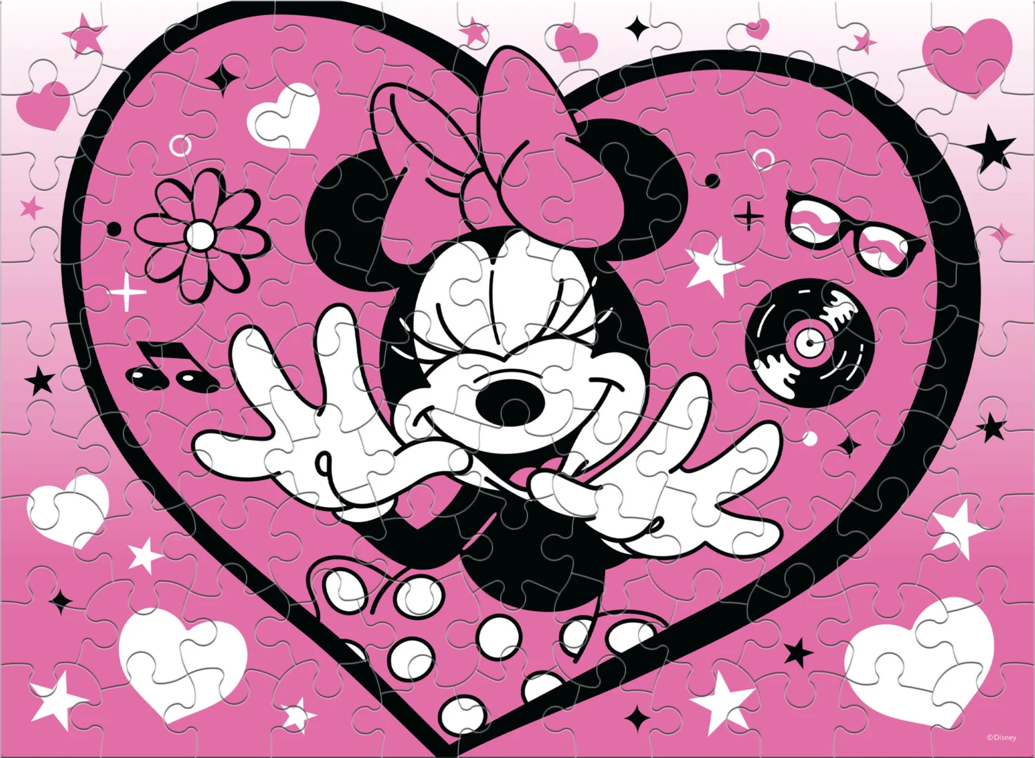 Minnie Heart Glitter