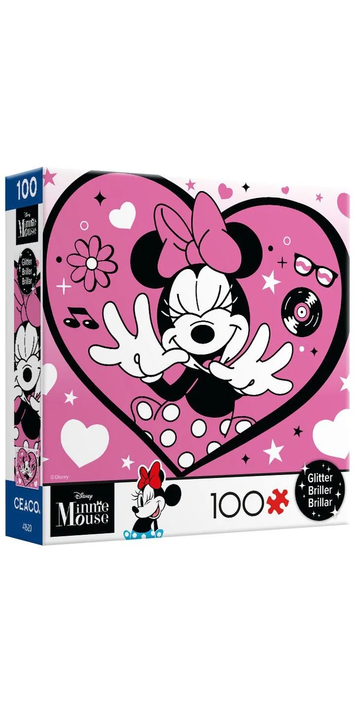 Minnie Heart Glitter