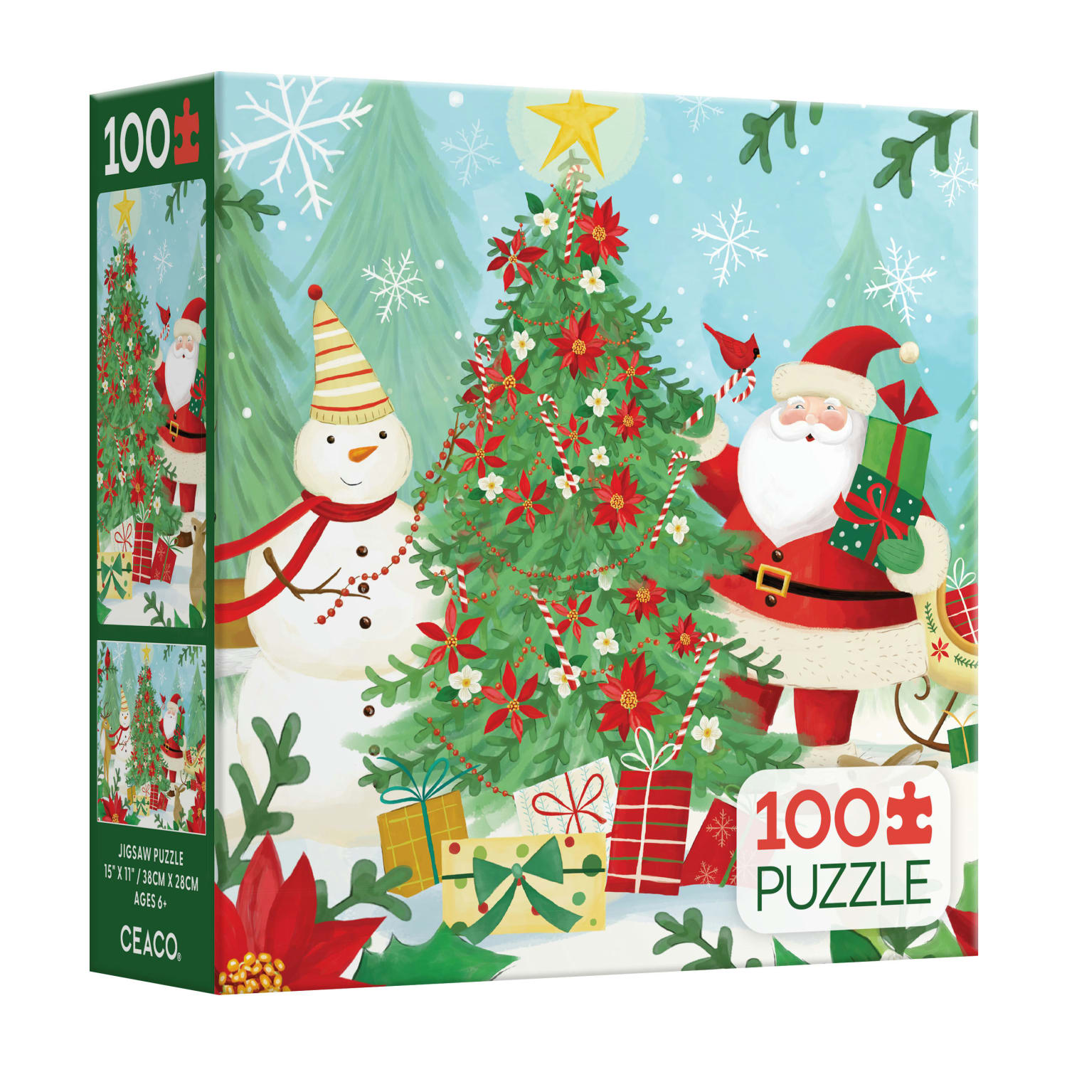 Santa Decorates The Tree