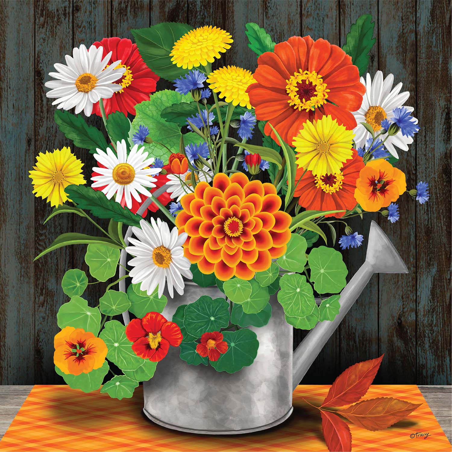 Orange Rhapsody Flower & Garden Jigsaw Puzzle