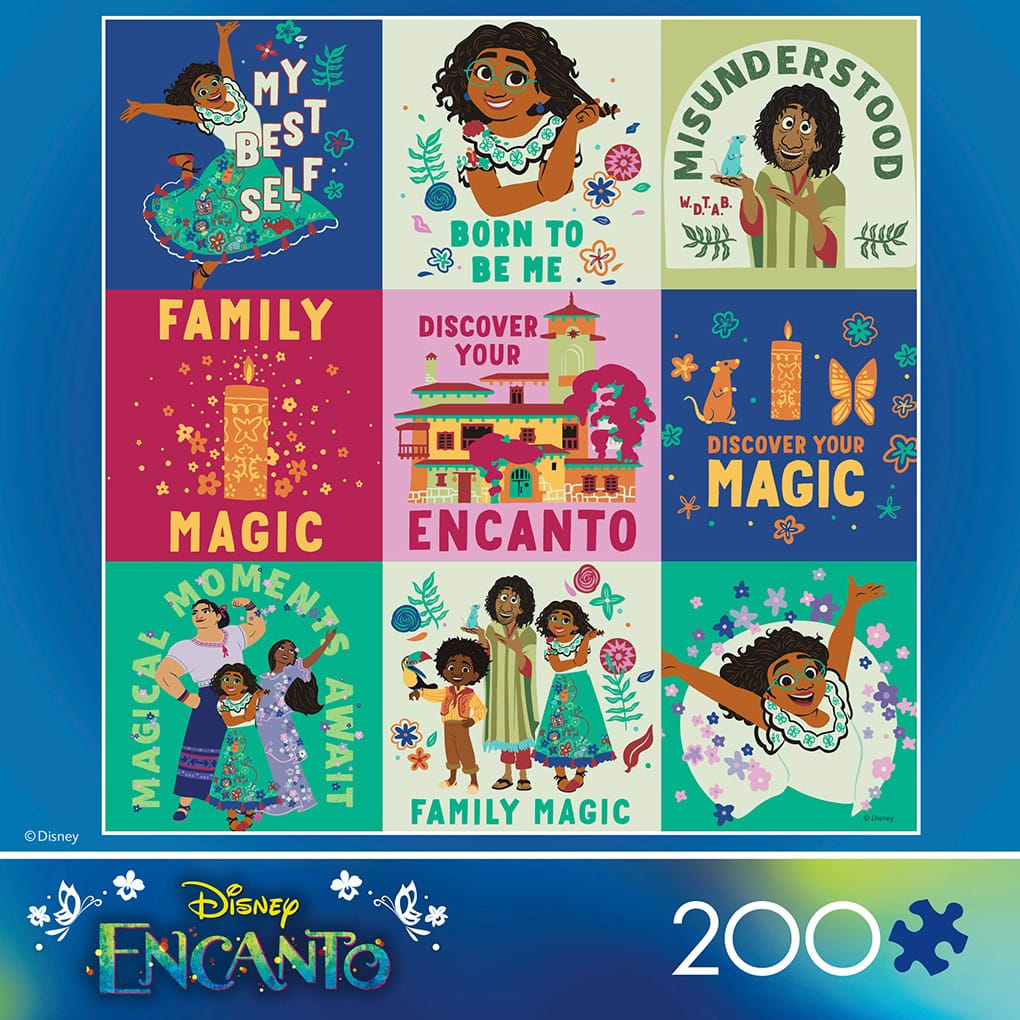 Encanto Flat Flower Collage Disney