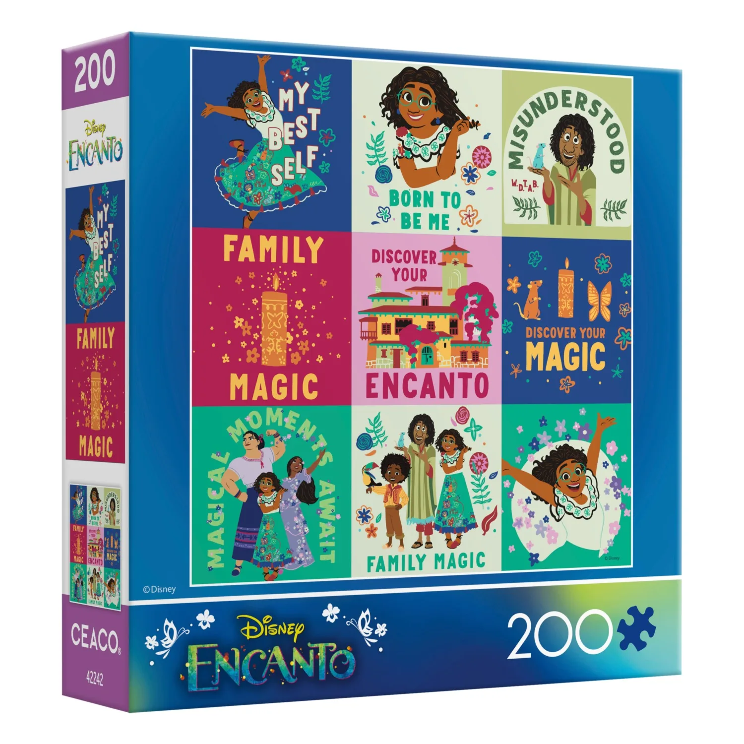 Encanto Flat Flower Collage