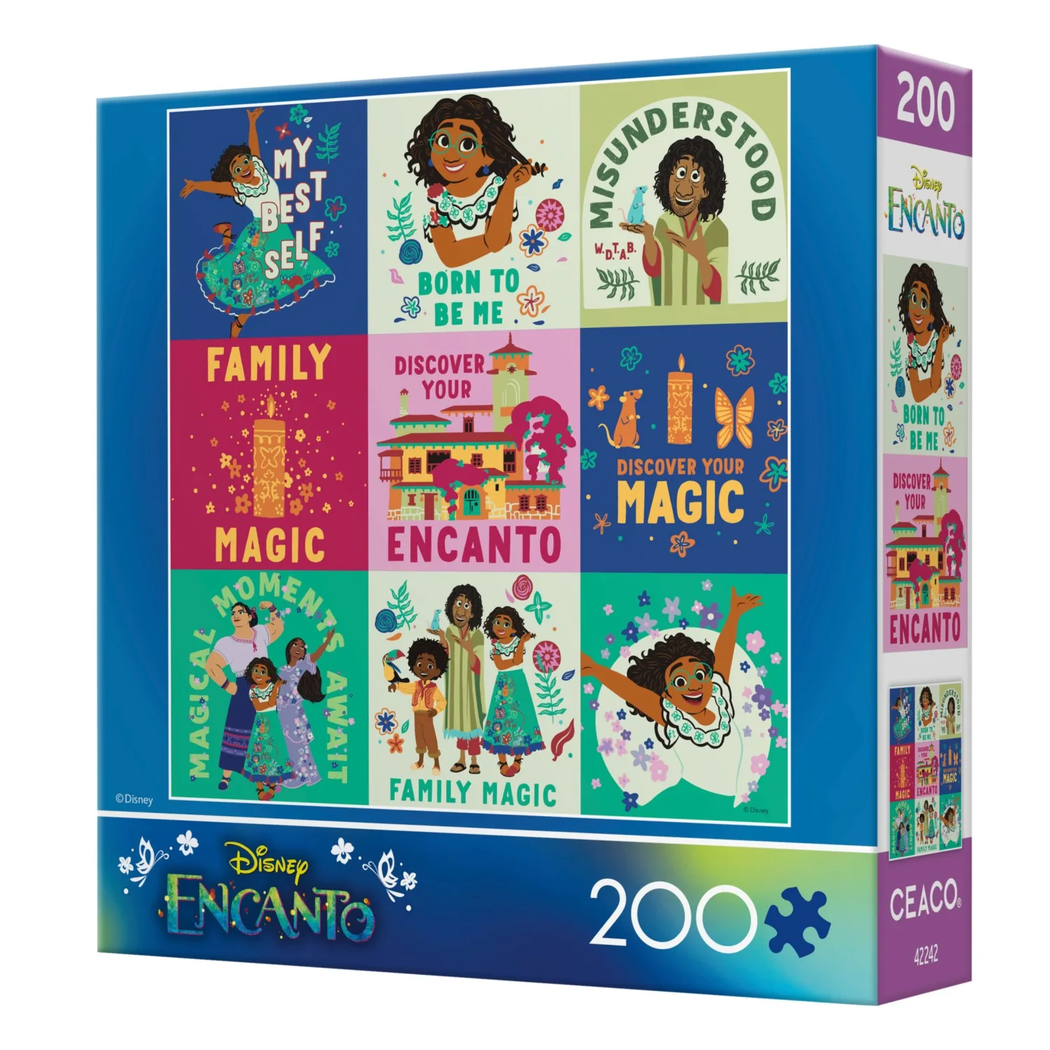 Encanto Flat Flower Collage