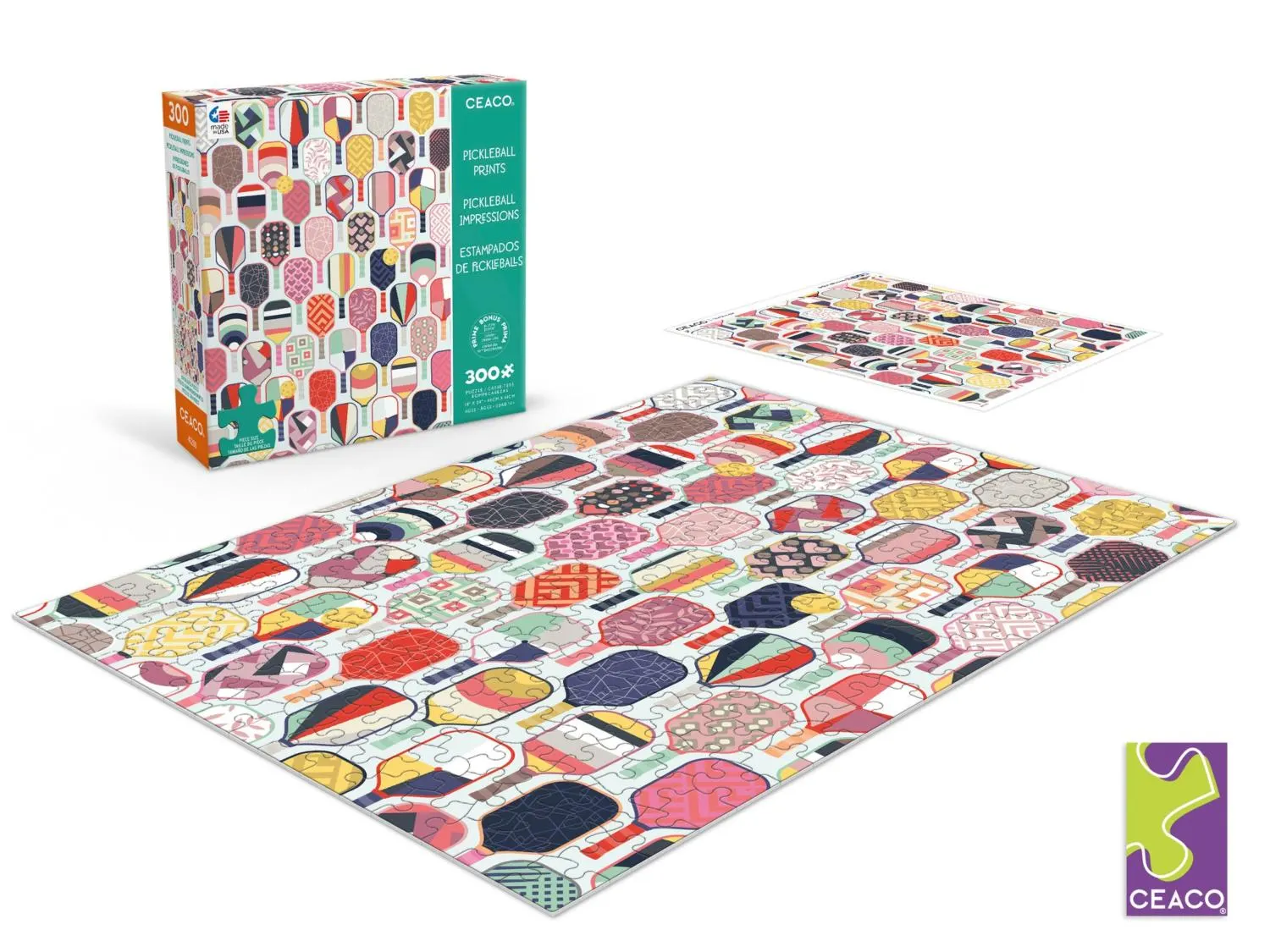 Pickleball Prints Pile&Stk - Scratch and Dent