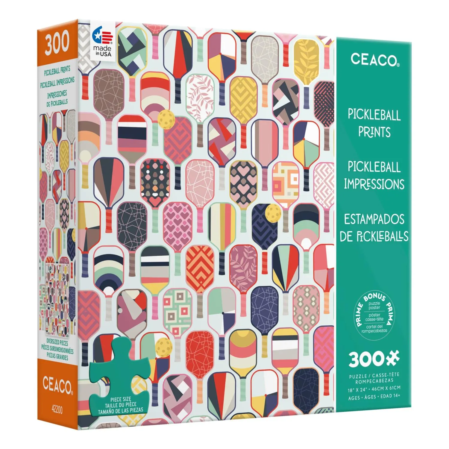 Pickleball Prints Pile&Stk - Scratch and Dent