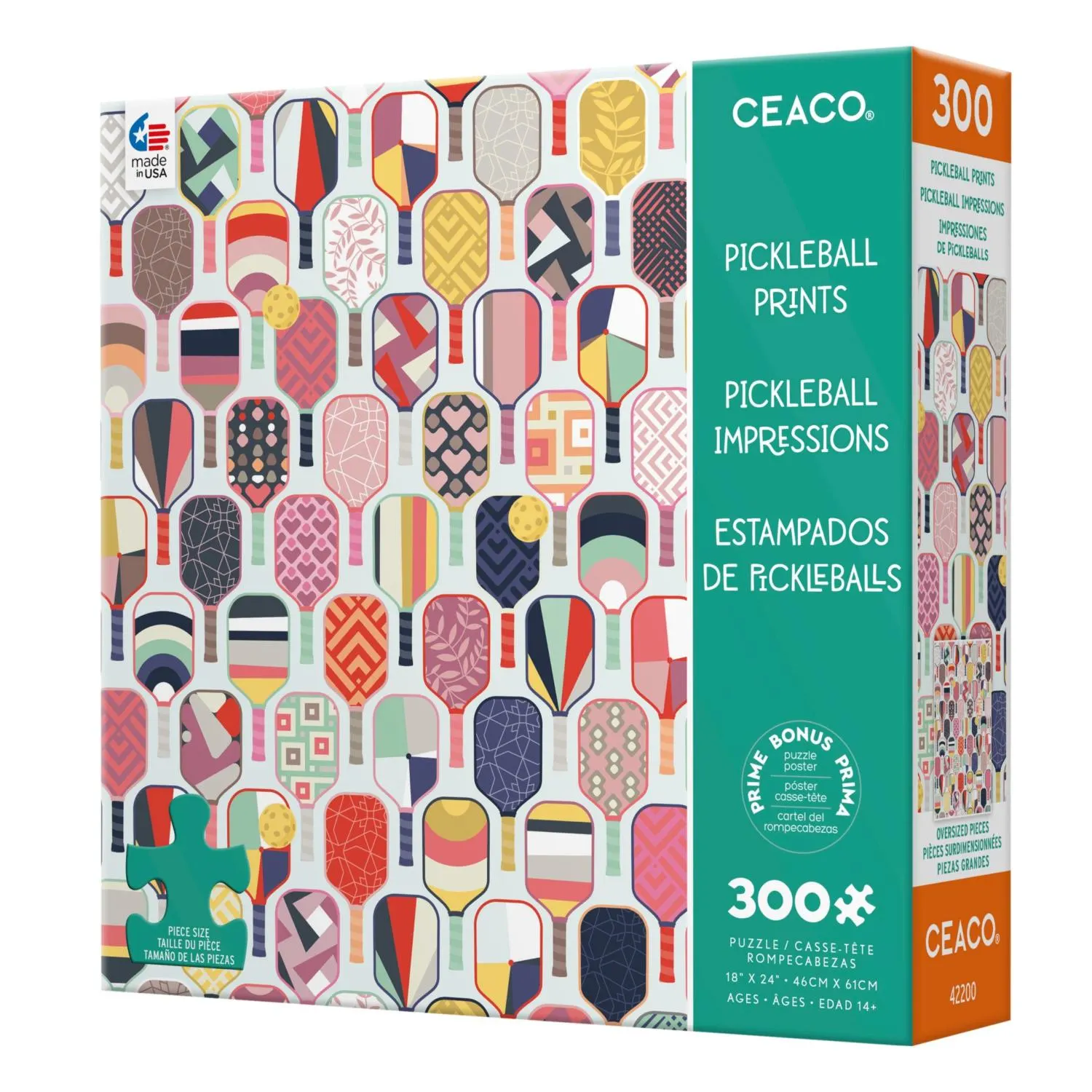 Pickleball Prints Pile&Stk - Scratch and Dent