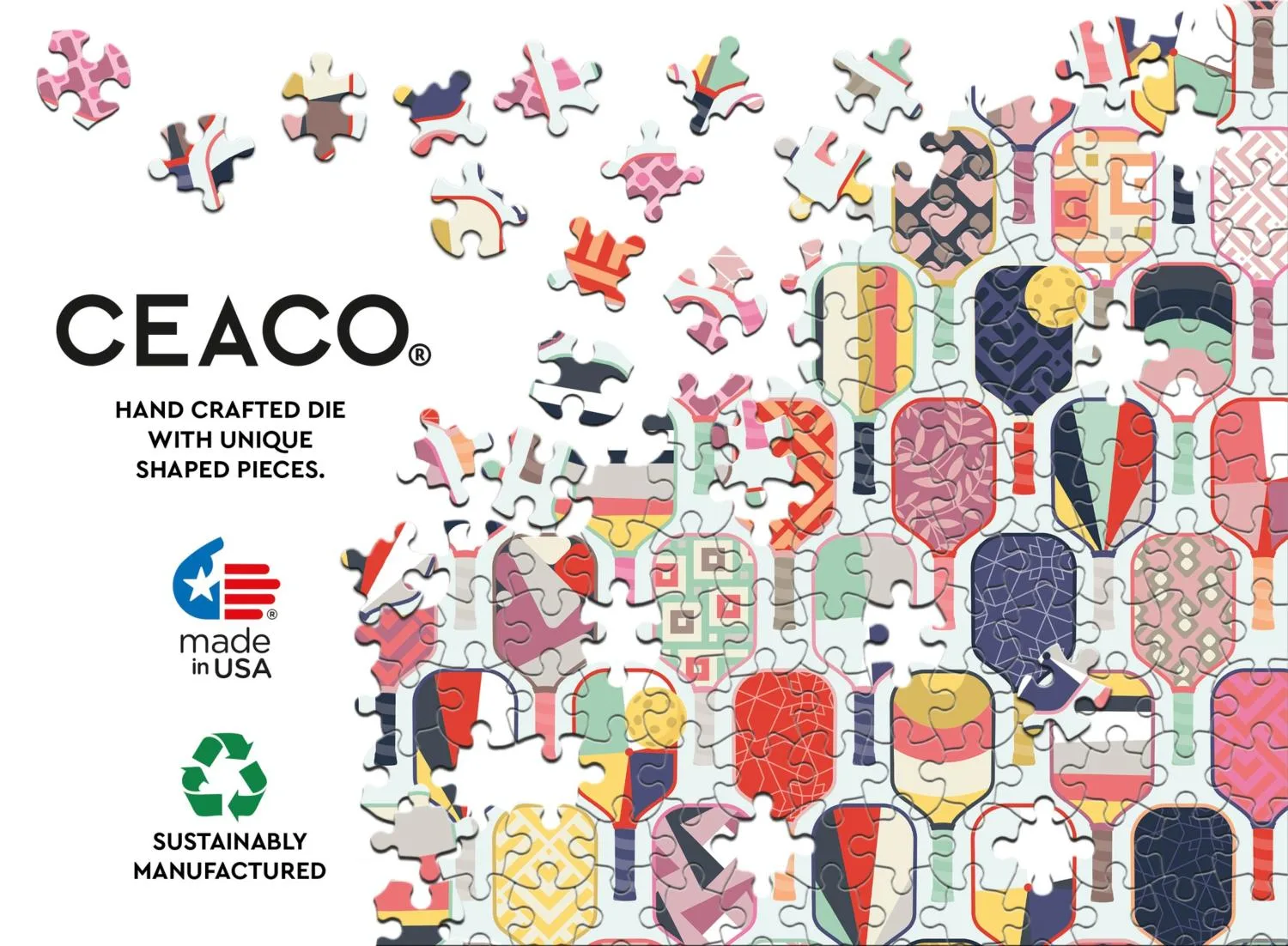 Pickleball Prints Pile&Stk - Scratch and Dent