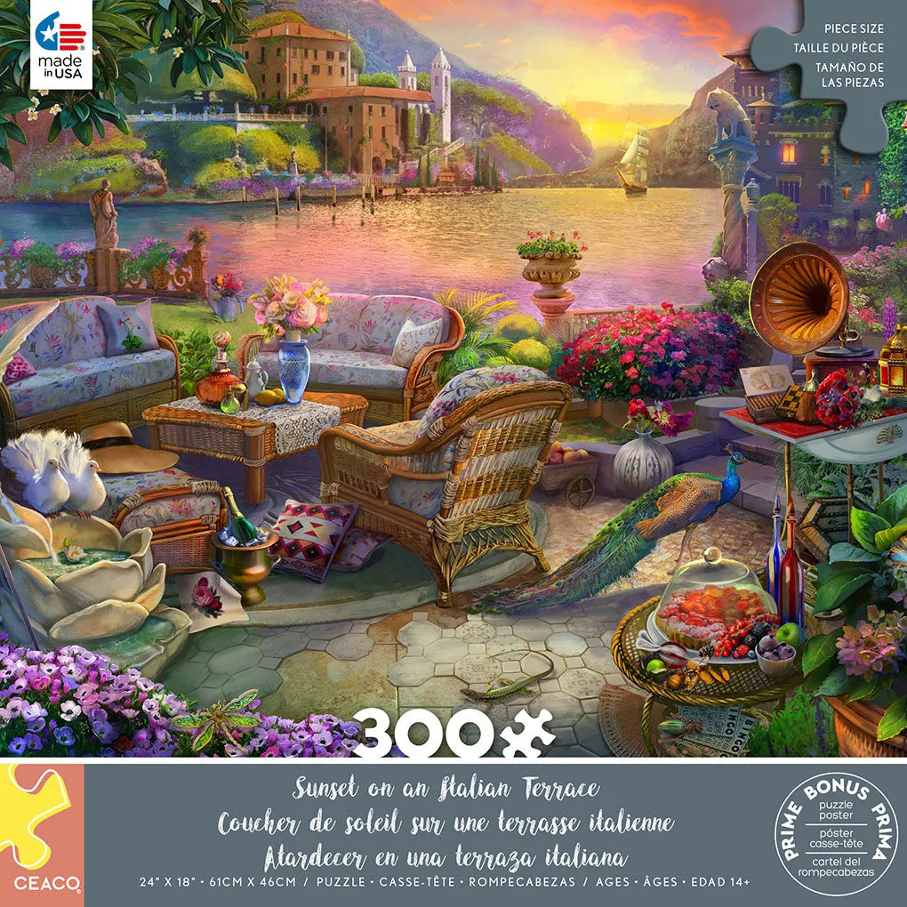 Sunset On An Italian Terrace Travel