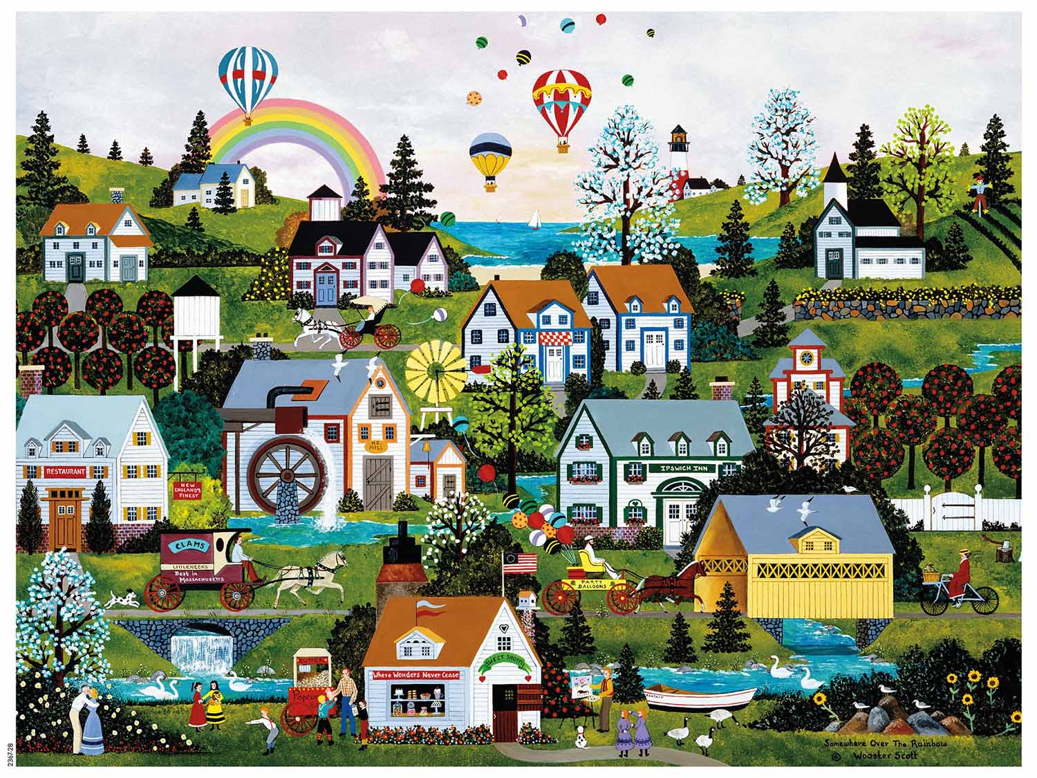 Somewhere Over the Rainbow Countryside Jigsaw Puzzle
