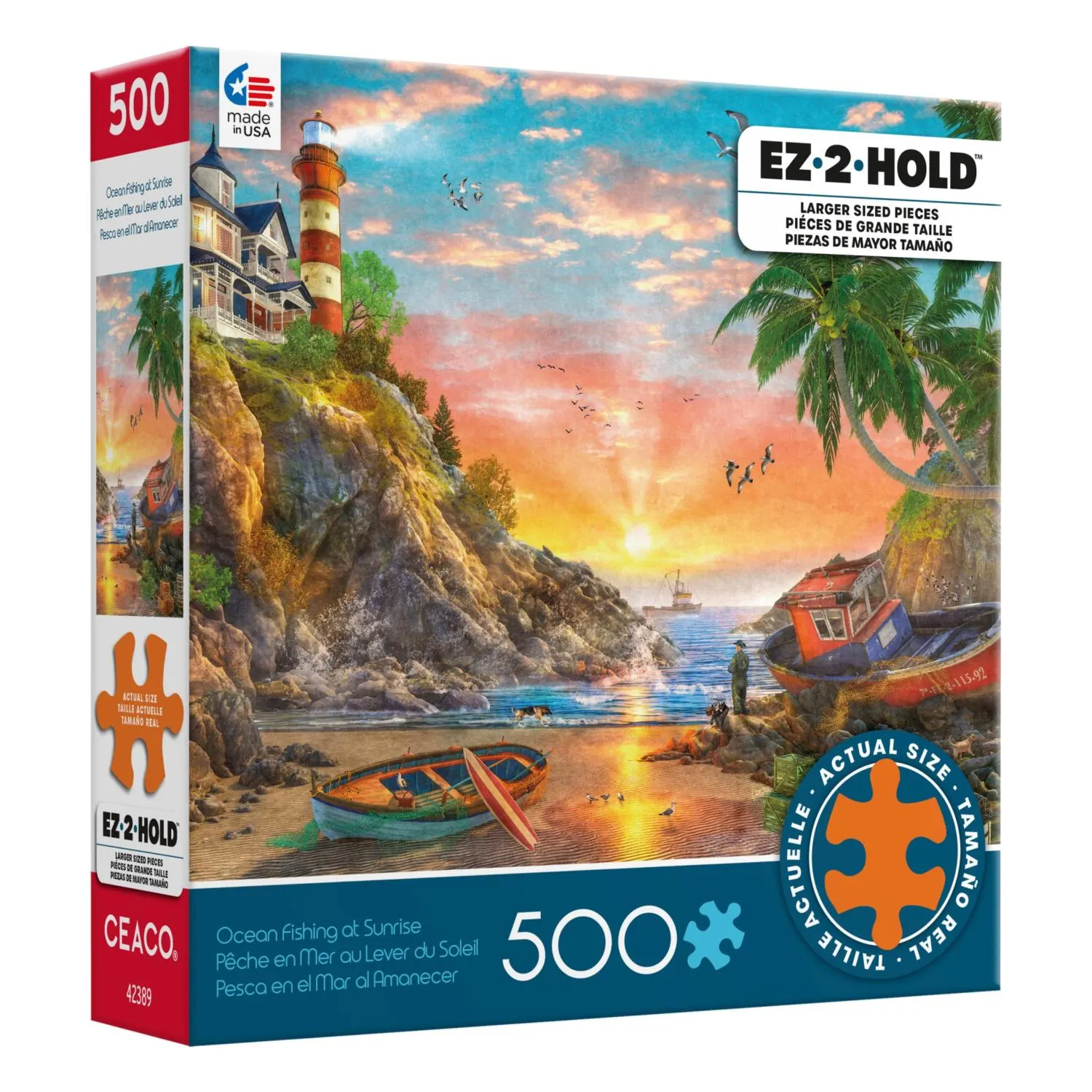 Ocean Fishing At Sunrise