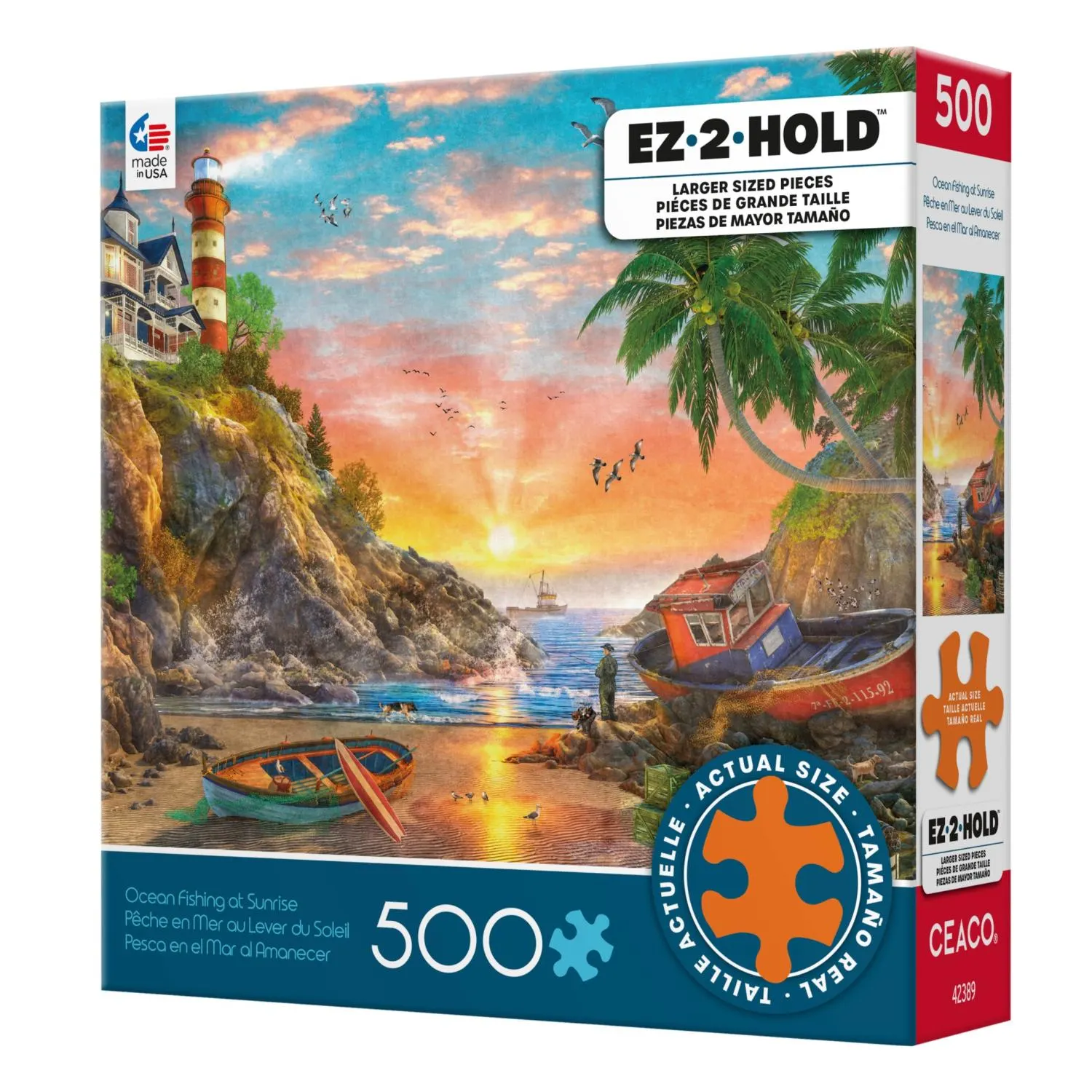 Ocean Fishing At Sunrise