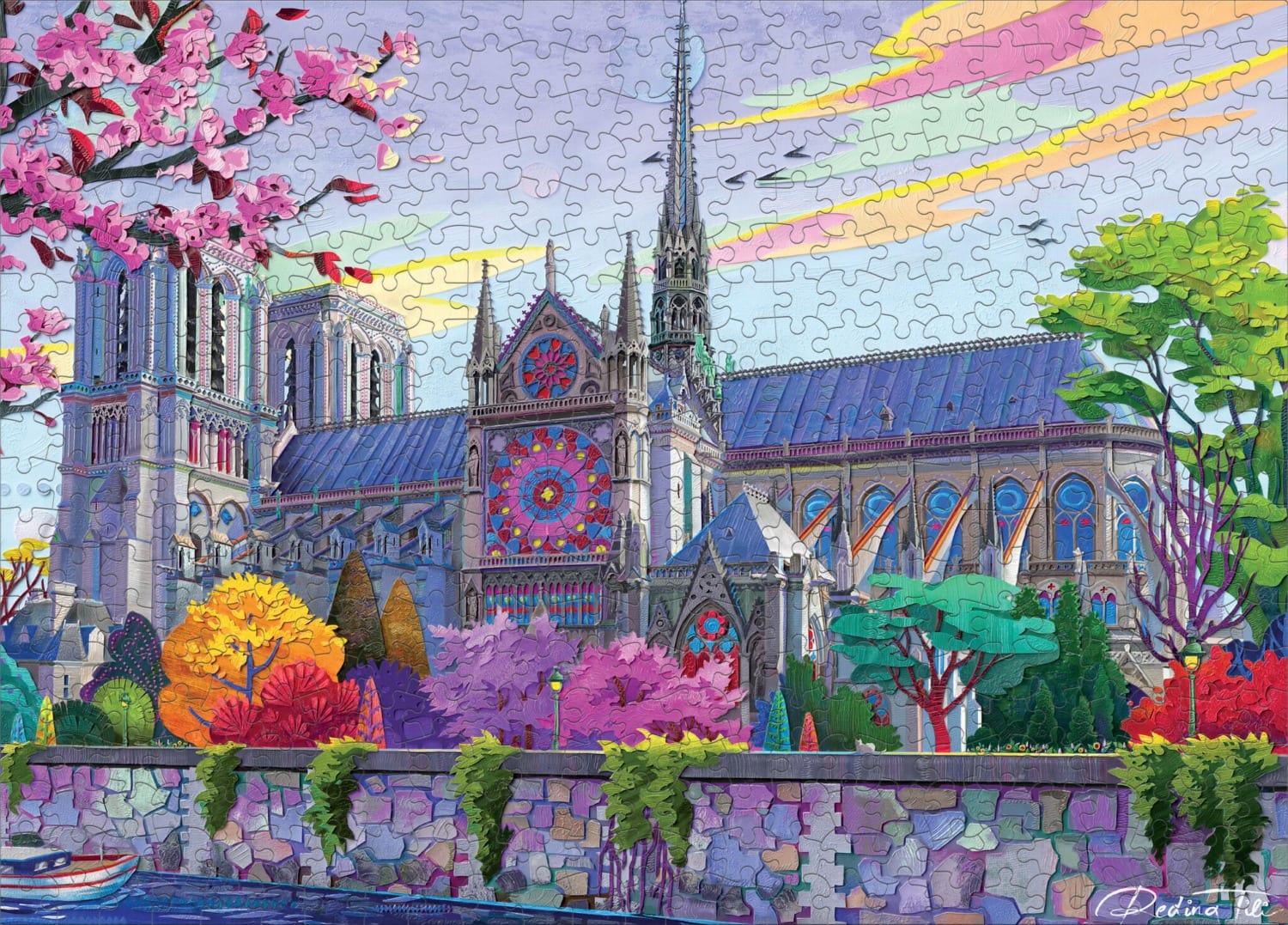 Colorful Notre Dame