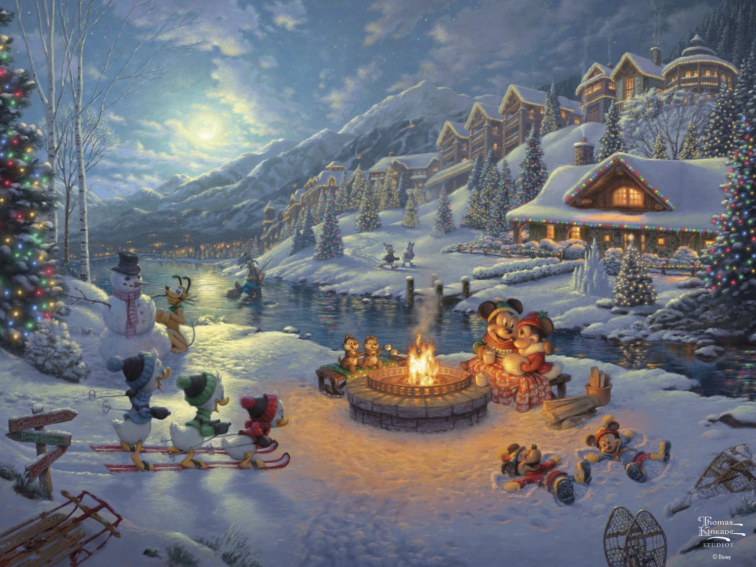 Mickey & Minnie Christmas Lodge