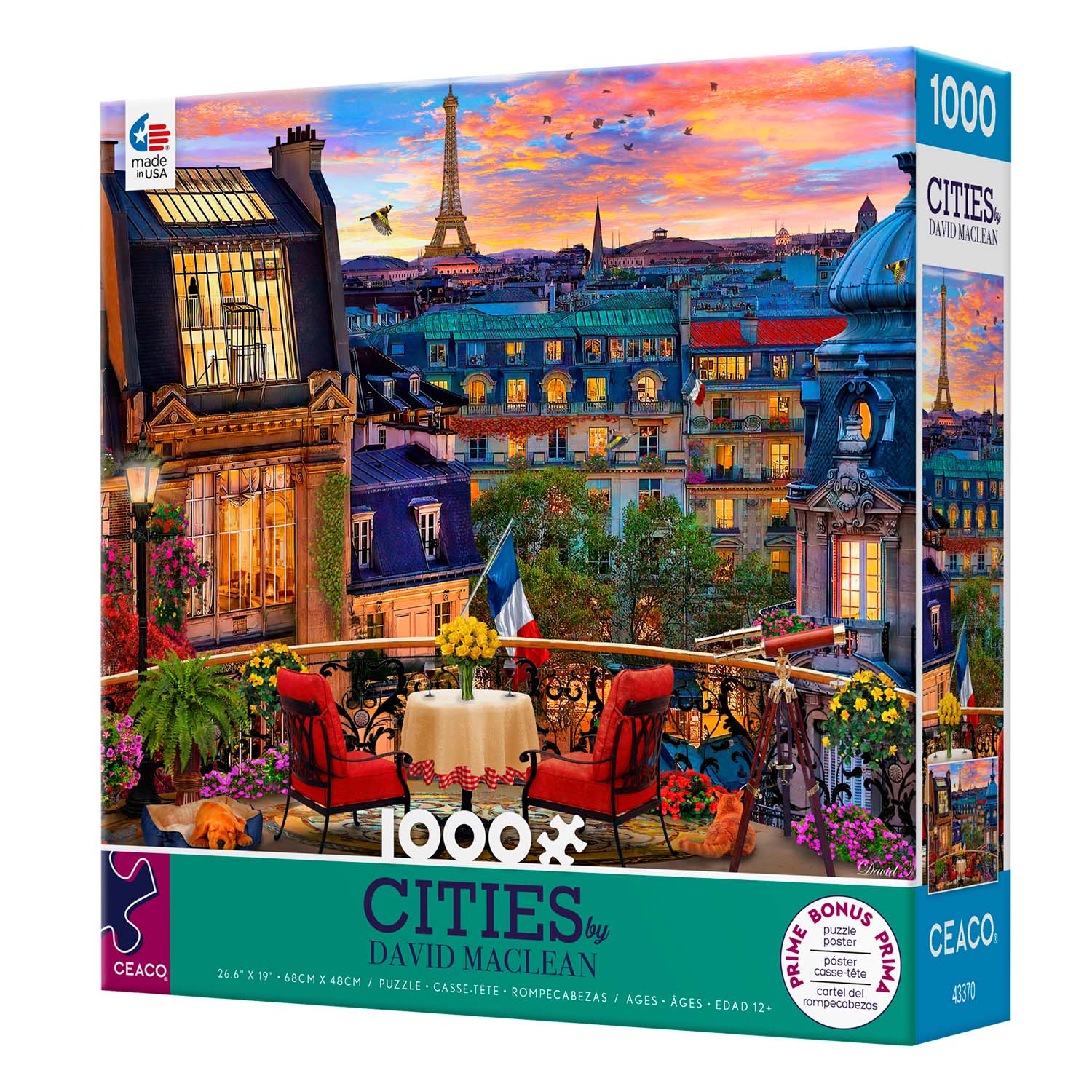 Paris Rooftop, 1000 Pieces, Ceaco | Serious Puzzles