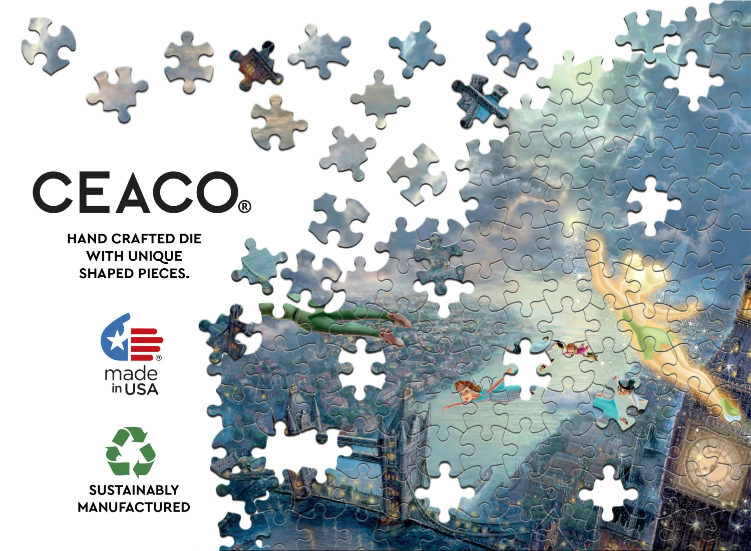 Tinkerbell & Peter Pan Fly To Neverland