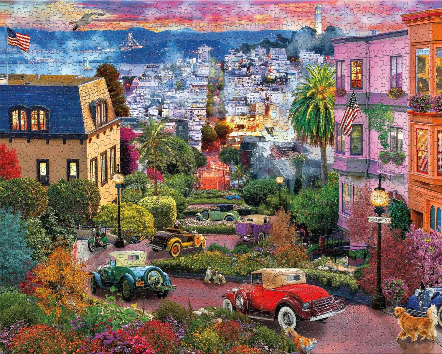 Colorful Lombard Street