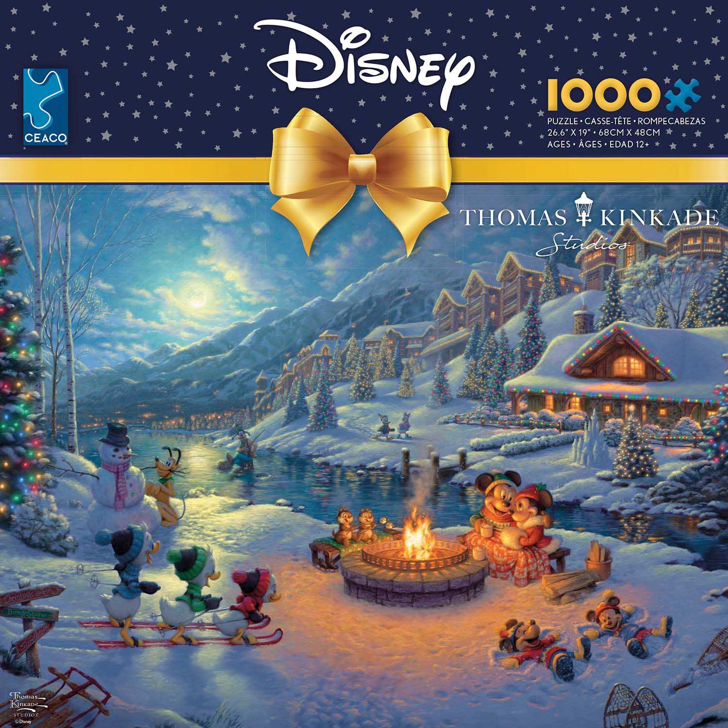 Mickey & Minnie Christmas Lodge Disney Jigsaw Puzzle
