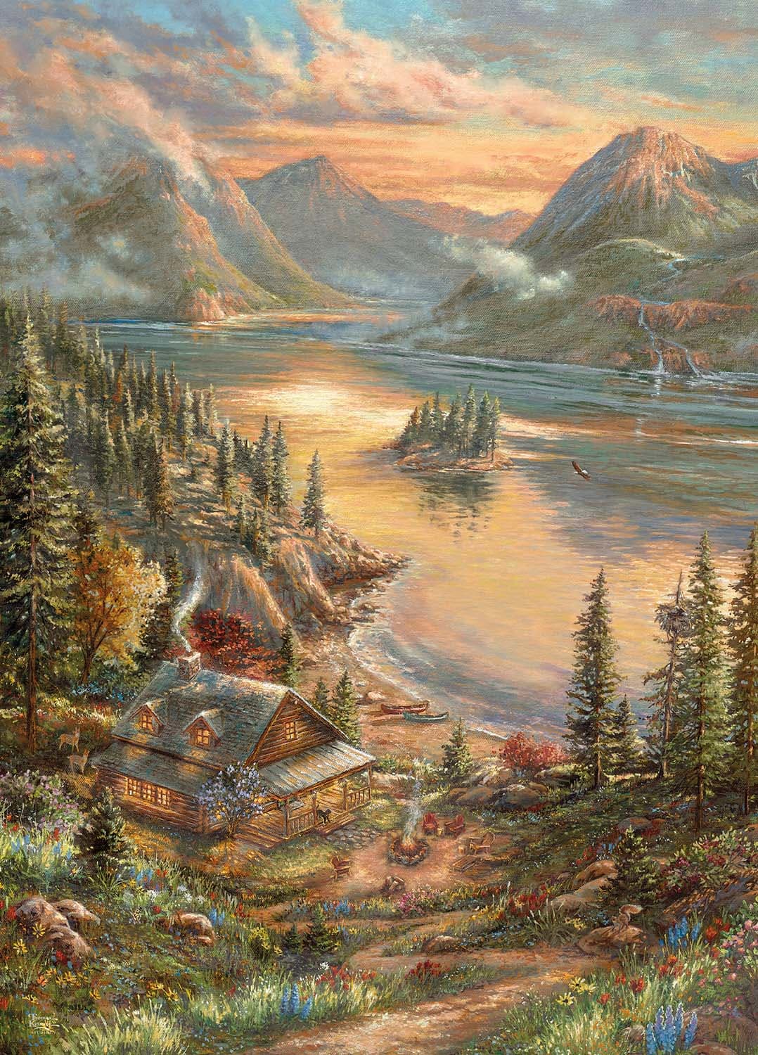 Lakeside Splendor Mountain